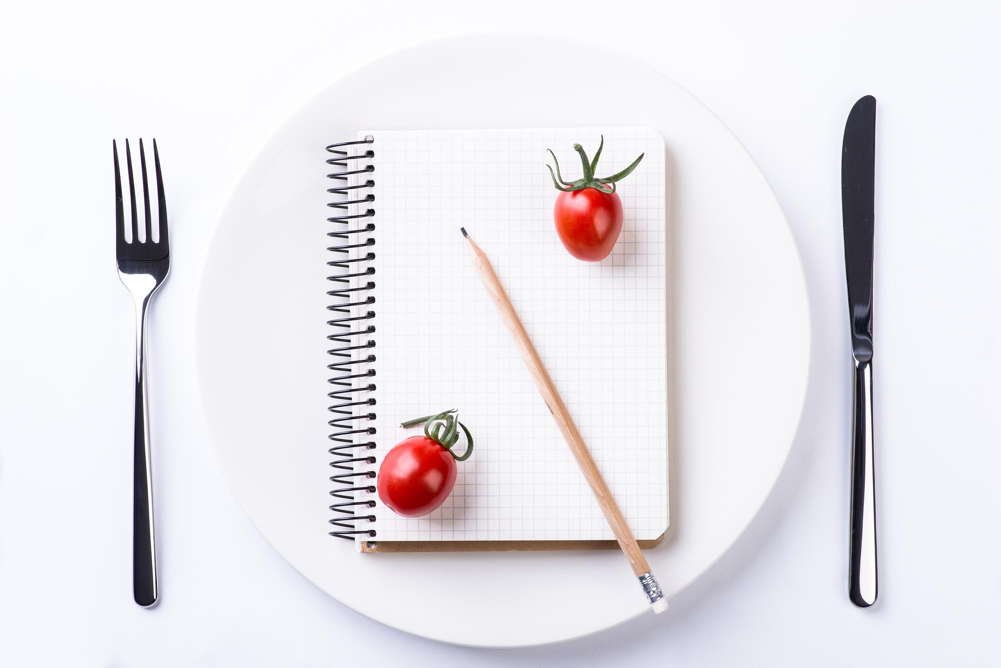 Consultation notes and plated dish